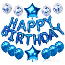 happy birthday with alphabet balloons garland arch kit